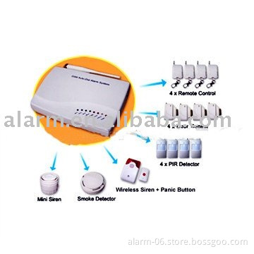gsm intruder alarm know detector and zone trigger from sms